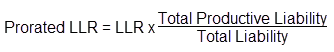 Prorated LLR Calculation