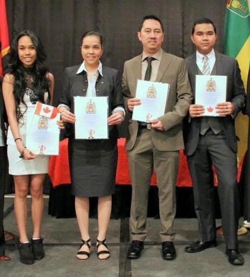 Carmela Estorco and family