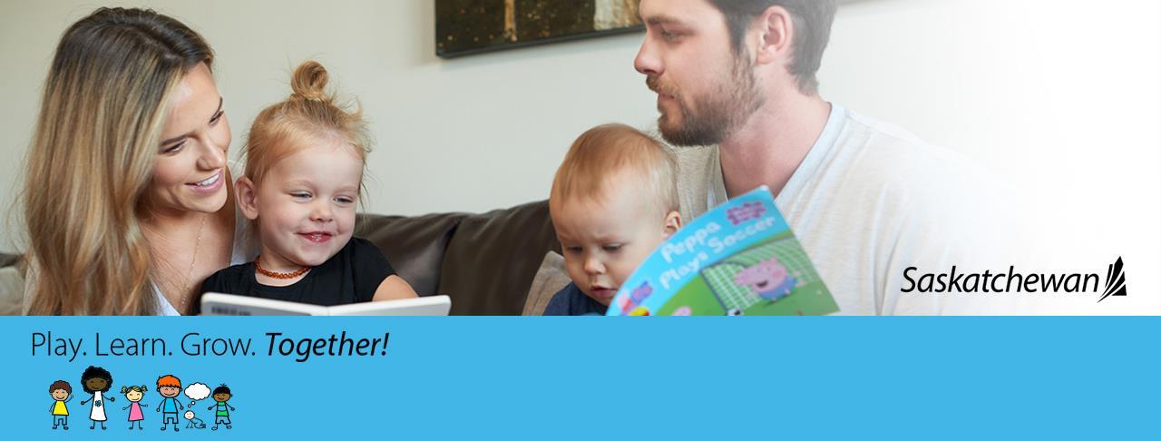 family reading books together