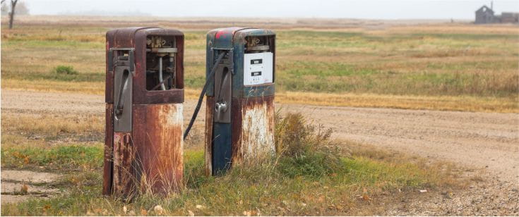 Environmentally impacted sites abandoned gas station