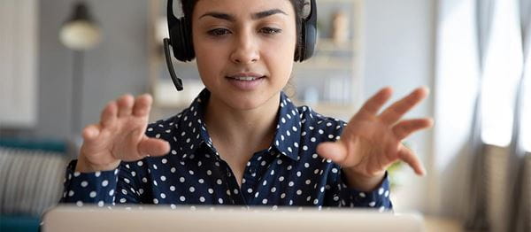 Person on conference call