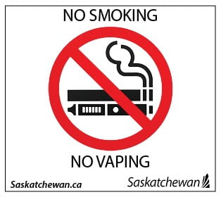 No Smoking, No Vaping Sign