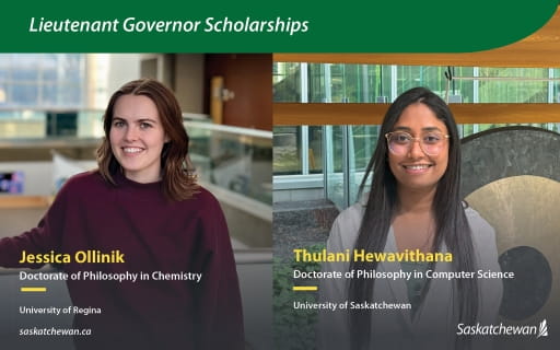 Photo of the two LG Scholarship reicipents.