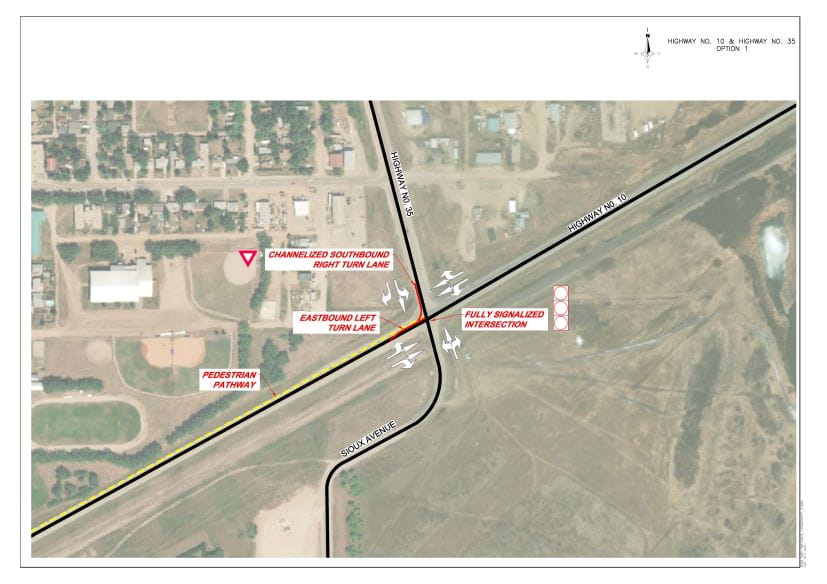 HIGHWAY NO. 10 & HIGHWAY NO. 35 OPTION 1