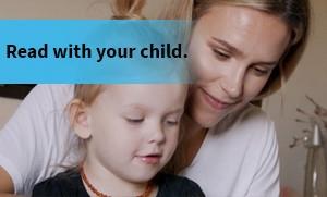 Mother and child reading