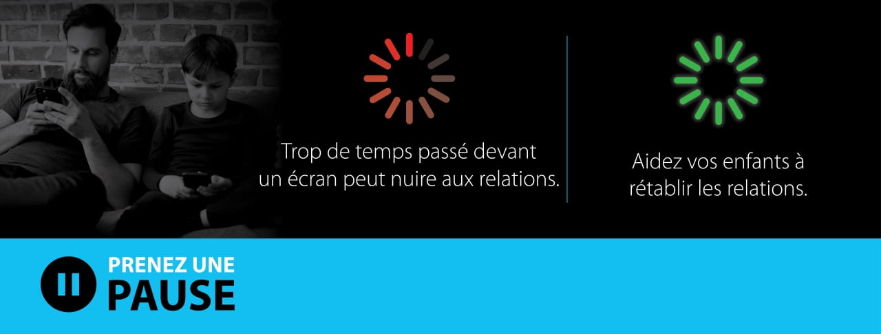 Symbole de connexion rouge, et symbole de connexion vert.