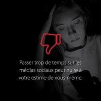 Symbole de pouce rouge négative