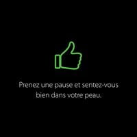 Symbole de pouce vert positive