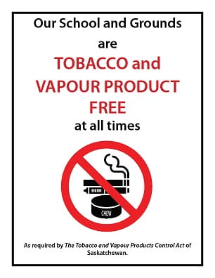 Tobacco-vapour-free-school-grounds-metal-sign