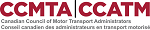 Red lettering with the words Canadian Council of Motor Transport Administration
