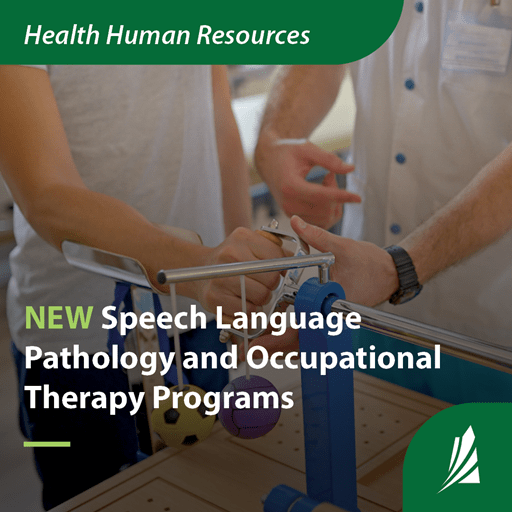 A demonstration from an occupational therapist with a patient